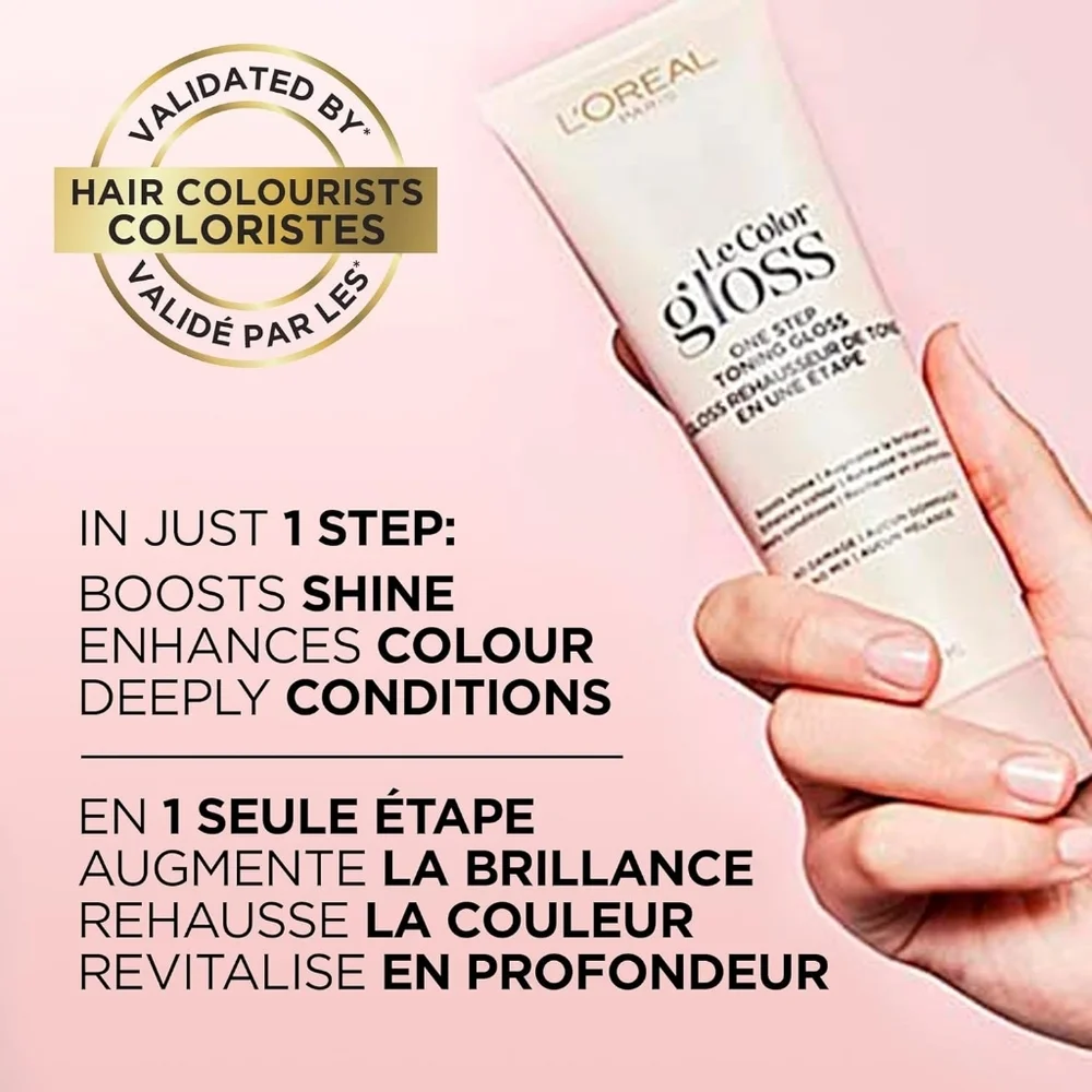 L'Oreal Paris Le Color One Step Hair Toning Gloss, Cool Blonde, 4 Ounce - Picture 4 of 7